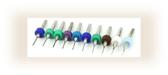 Kit 10 Brocas Carburo 0.25mm - 1.15mm Cnc Pcb 1/8