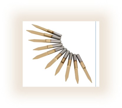 Kit 10 Fresas Cnc Pcb Puntas V 30° 0.5 Mm Ti Coat