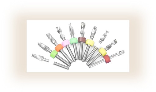 Kit 10pz Brocas Carburo 4.1mm - 5mm Cnc Pcb 1/8