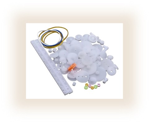 Kit 75 Engranes Y Accesorios Poleas De Construcción Proyecto