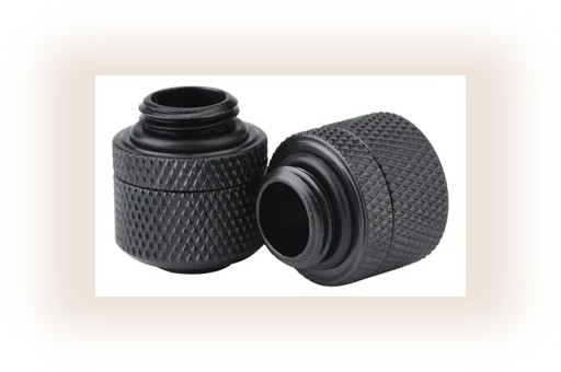 Fitting G1/4 Id3/8 Enfriamiento Blando Barrow 3 Pack Negro