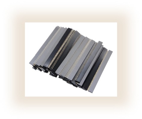 10 Espadín Recto Header Hembra Tira 1x40 Pin 2.54mm Pcb