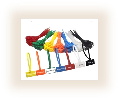 21pz Cinchos 4*150mm Marcadores Etiqueta Cables Autoblocante