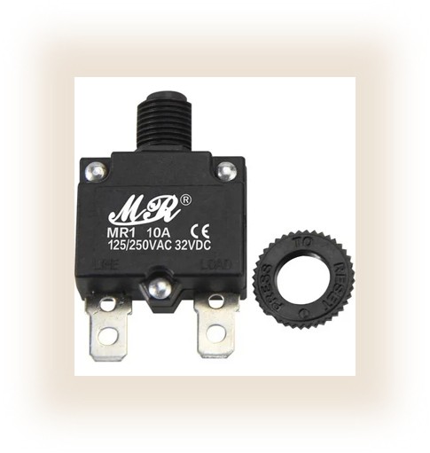 2breaker Fusible Reseteable 10a Protección Sobrecarga Cd/can