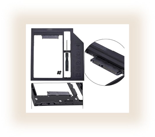 Pack 2 Estuche Disco Duro 9,5 Mm 2nd Hdd/ssd