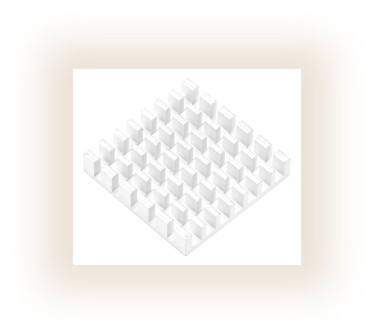 Disipador De Aluminio Enfriamiento Circuito 25x25x5mm 4pz