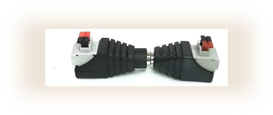 Conector Plug Jack Alimentación Cc Presionable Bnc 2,1x5,5mm