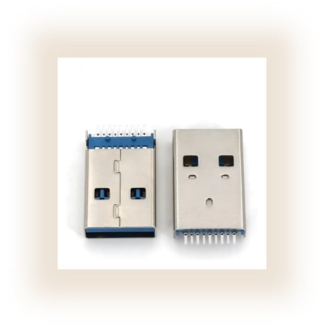 Usb 3.0 Type A 9 Pin Male Panel Mount Dip Usb Connector
