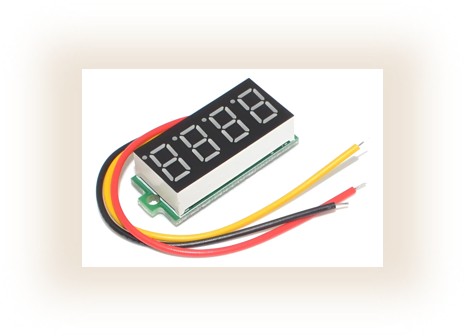 Voltimetro Digital Display 4 Digitos 0-33vcd Medidor Tensión