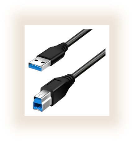 Cable Actek Usb 3.0 Tipo A A B 1m Nylon Negro